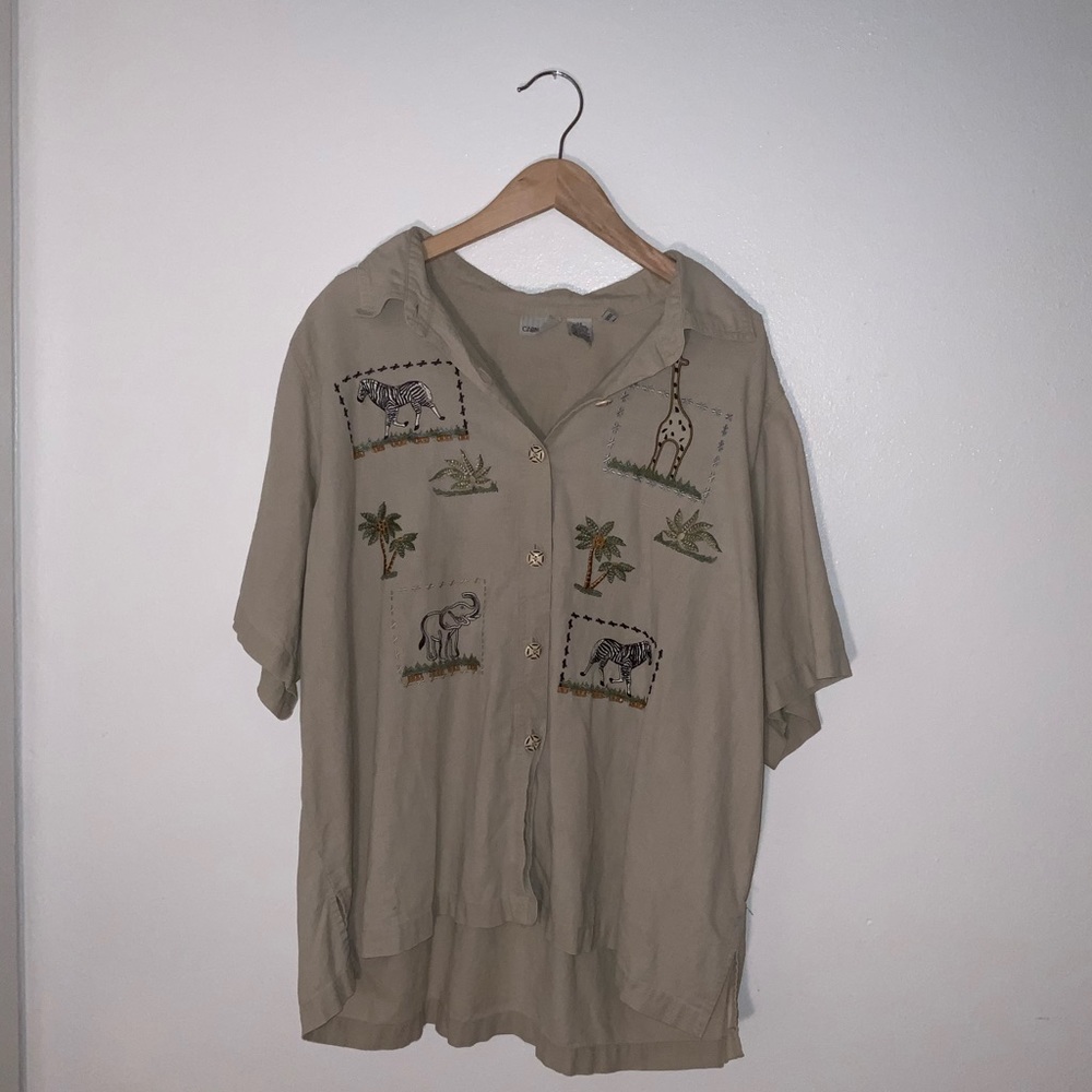 Animal Button Down Party Shirt